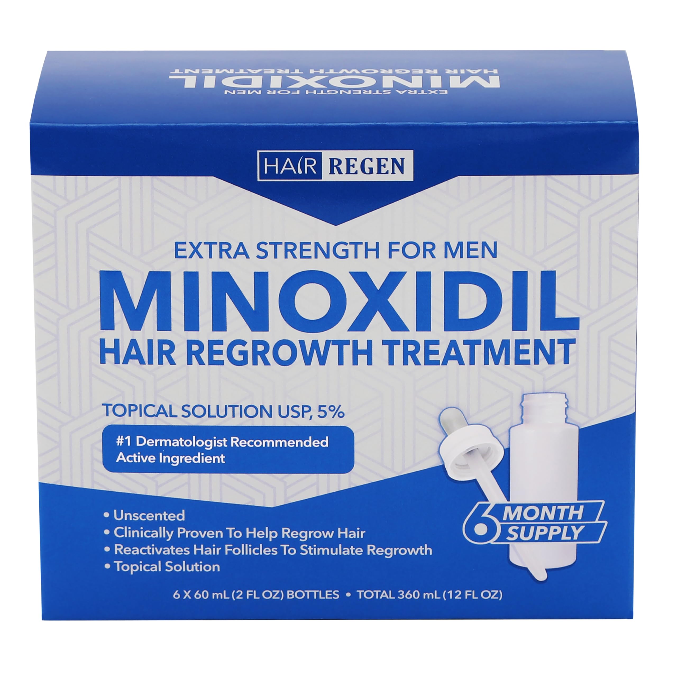 Hair-Regen: 5% Minoxidil Hair Regrowth Treatment for Men